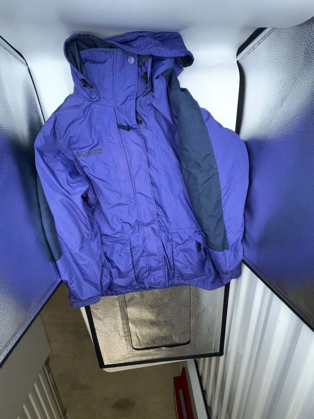 Columbia Women's Purple Hooded 3-in-1 Ski Jacket